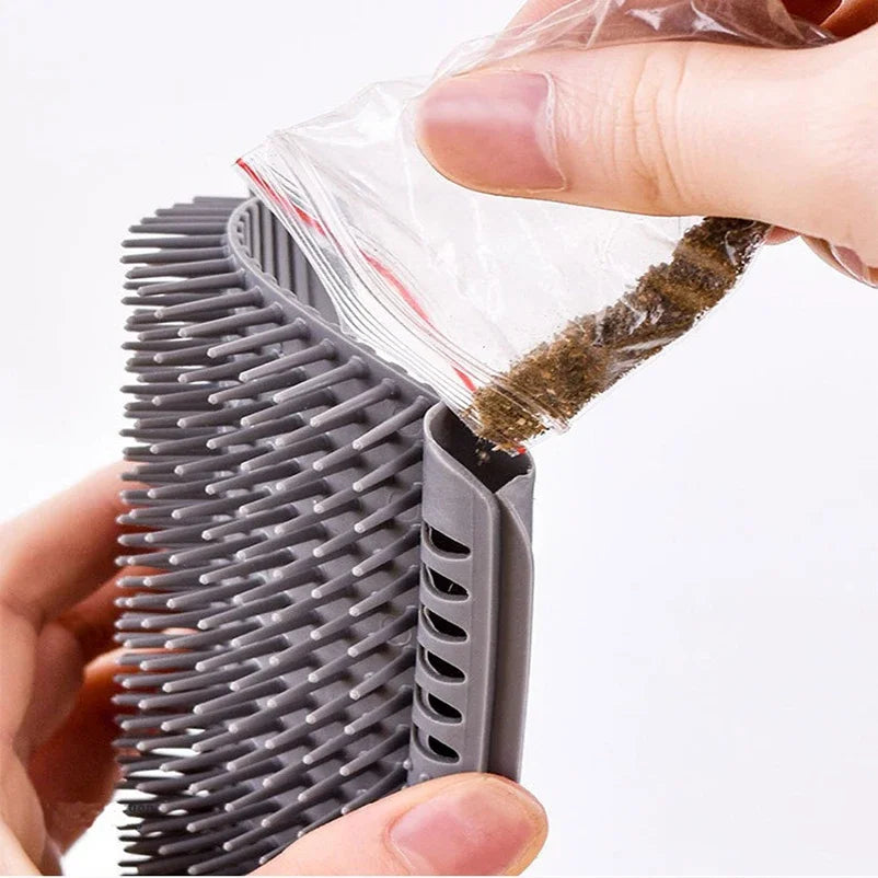 Cat Corner Scrubber Massager Scratcher Brush For Pets