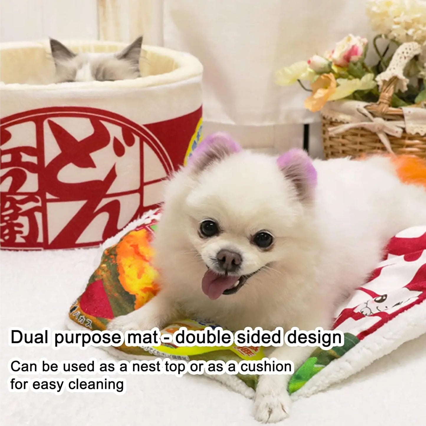 Warm Soft Pet Bed With Removable Washable Cushion Indoor Pets