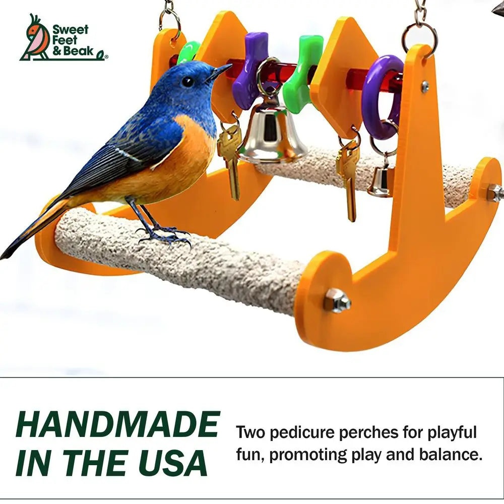 Perfect Cage Toy Stimulates Visual and Physical Activity for Birds