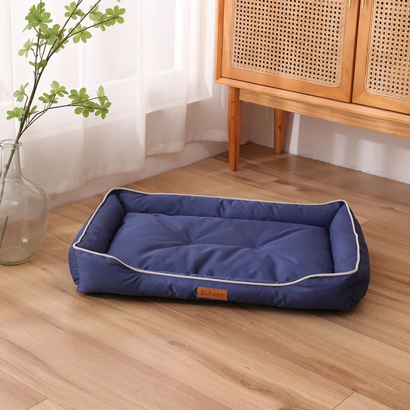 All Season Waterproof Square Dog Bed For Large Dog