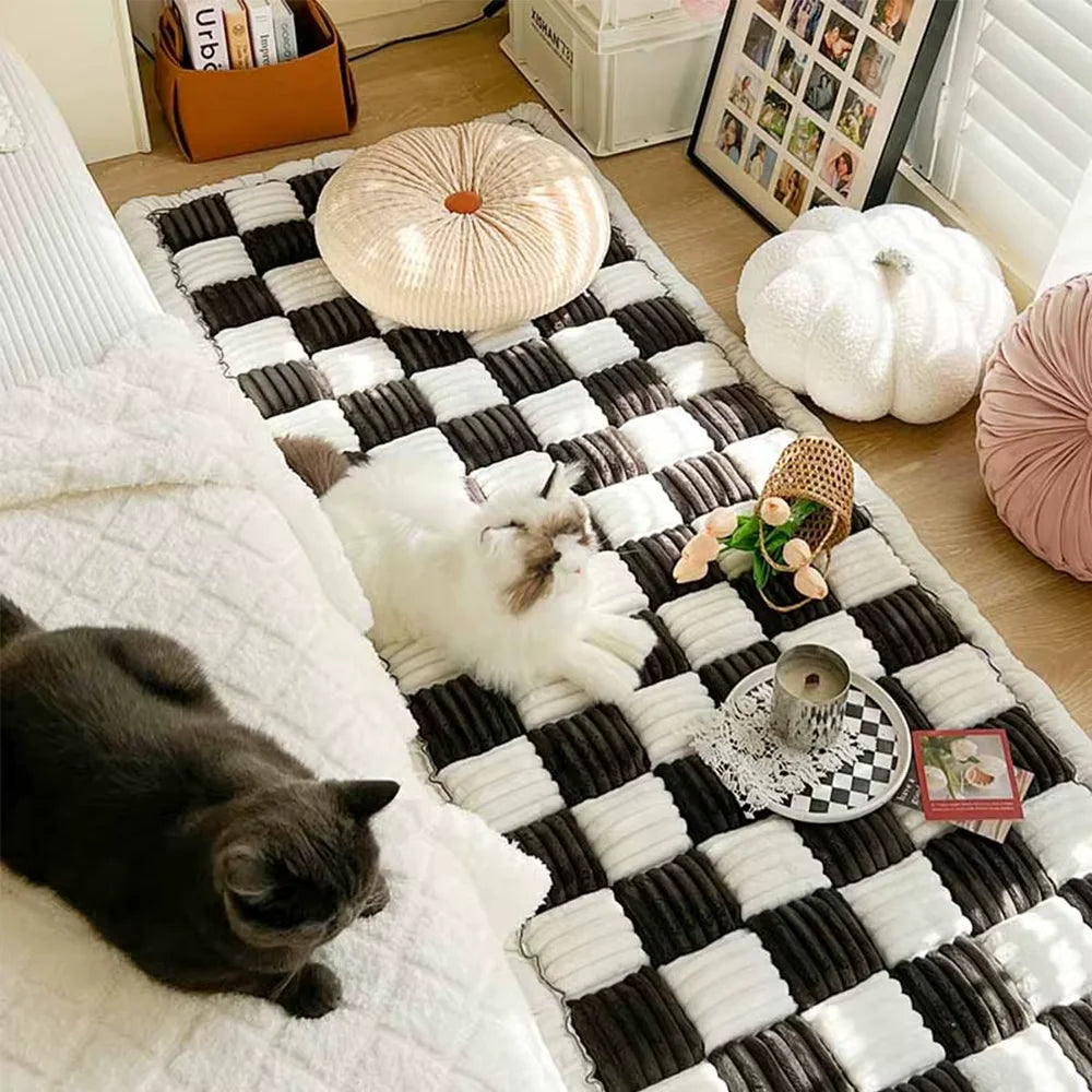 CWV Waterproof Coral Fleece Dog Bed Warm Protective Mat