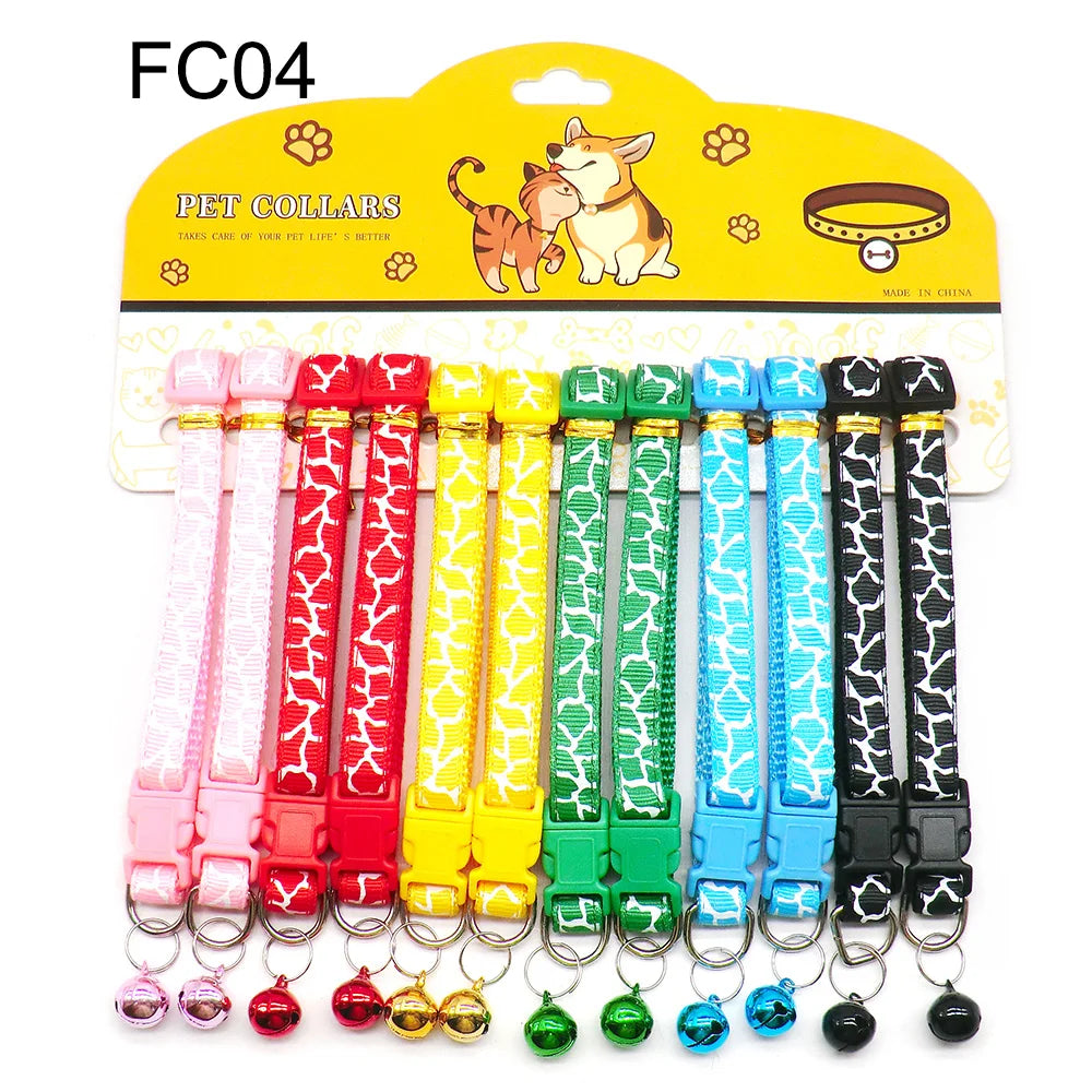 Wholesale Anti Lost Nylon Dog Collars With Bells For Pets