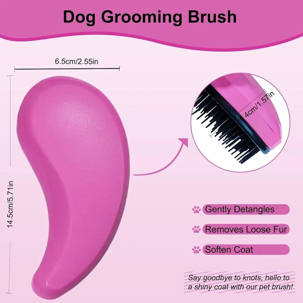 Puppy Brush For Dogs Gentle Bristle Grooming Yorkie Shih Tzu