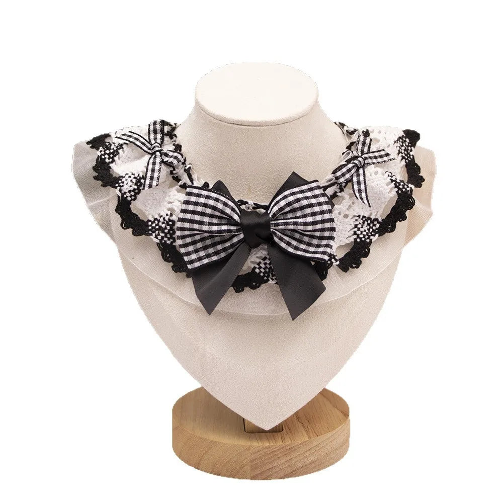 Pet Lace Bow Water Scarf For Cats And Elegant Dogs