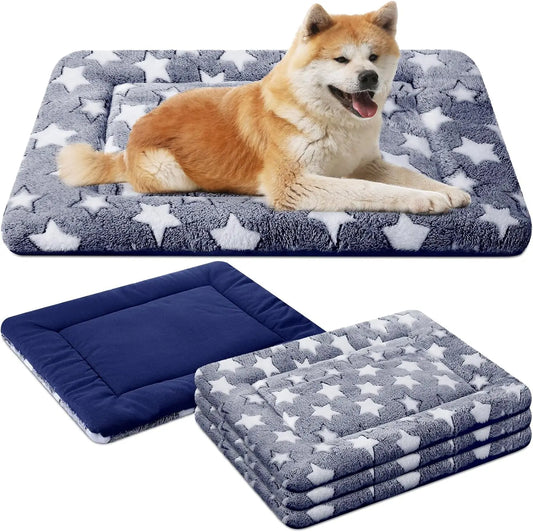 XMSJ Winter Dog Crate Pads Ultra Soft Washable Bed Mats