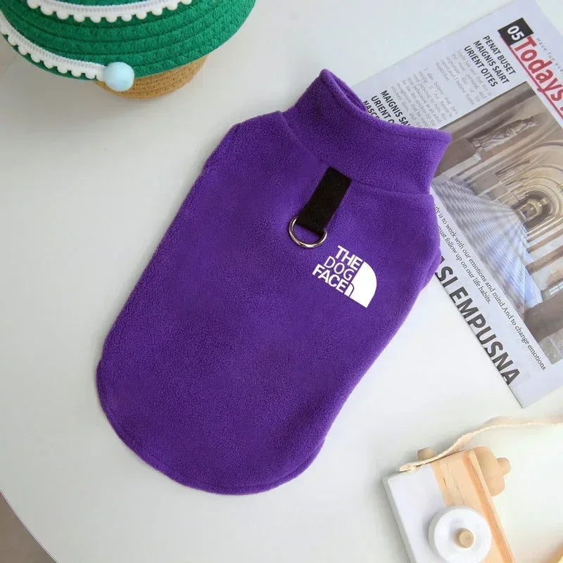 NONECN Fleece Dog Sweater Autumn Winter Coat for Small Breeds