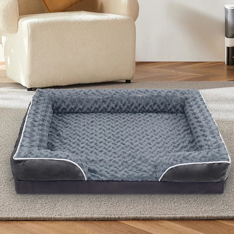 NONECN Dog Sofa Bed With Anti Slip Bottom Removable Cover