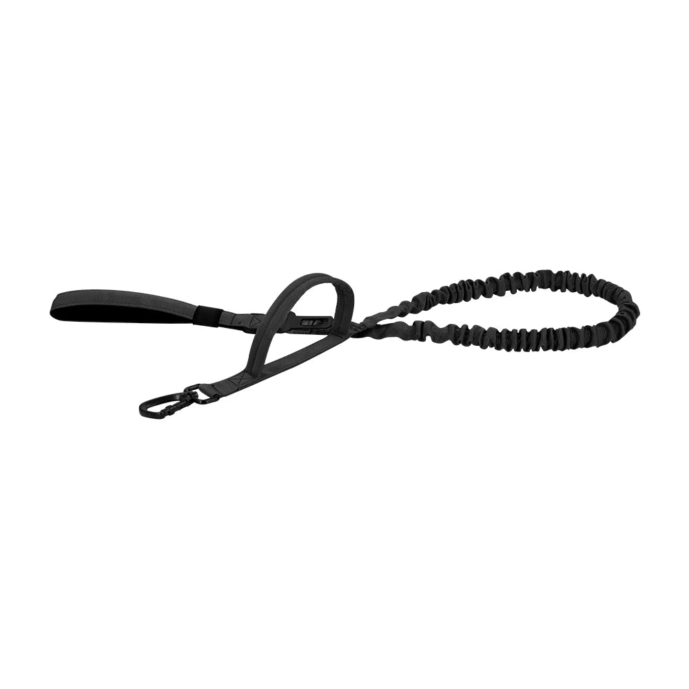 PETRAVELCN Military Dog Leash Quick Release Elastic Rope Dual Handle