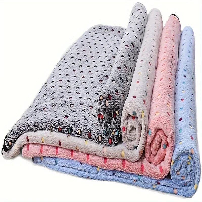 Soft Fluffy Pet Blanket For Cats And Dogs Cozy Warmth