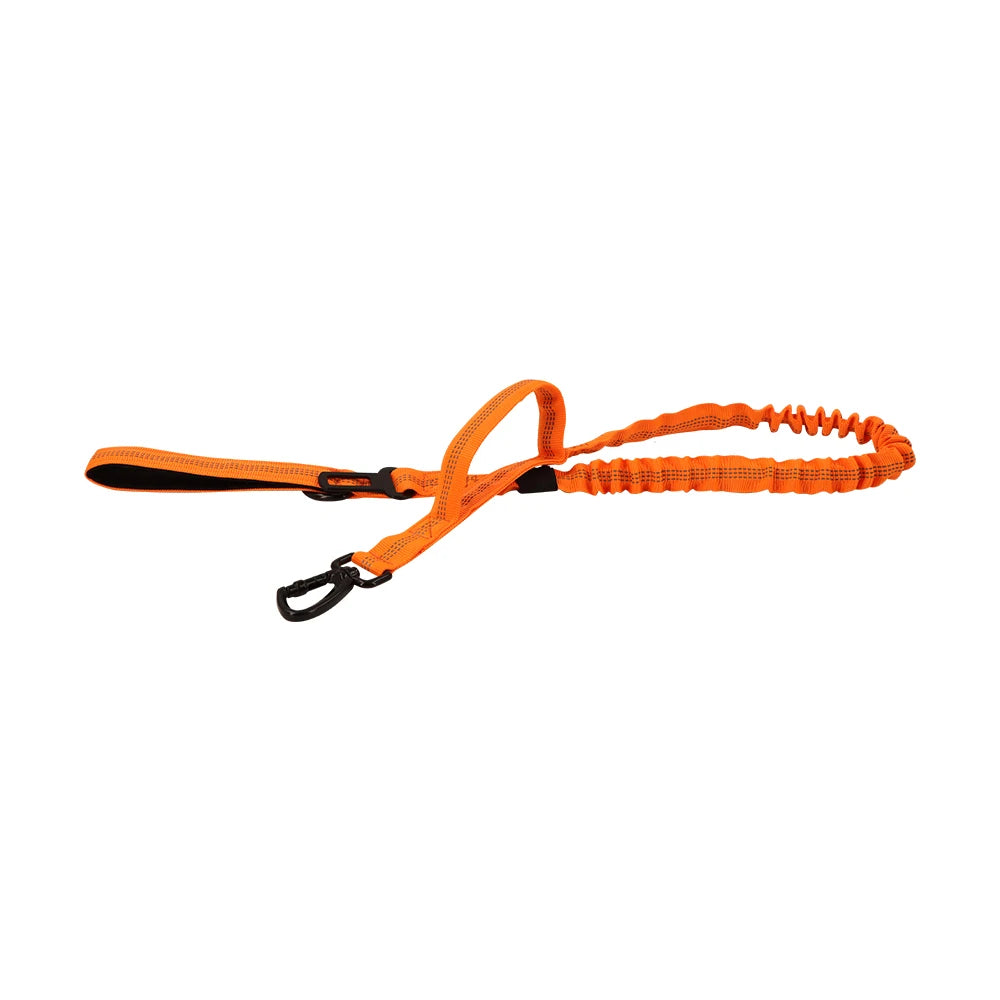 PETRAVELCN Military Dog Leash Quick Release Elastic Rope Dual Handle