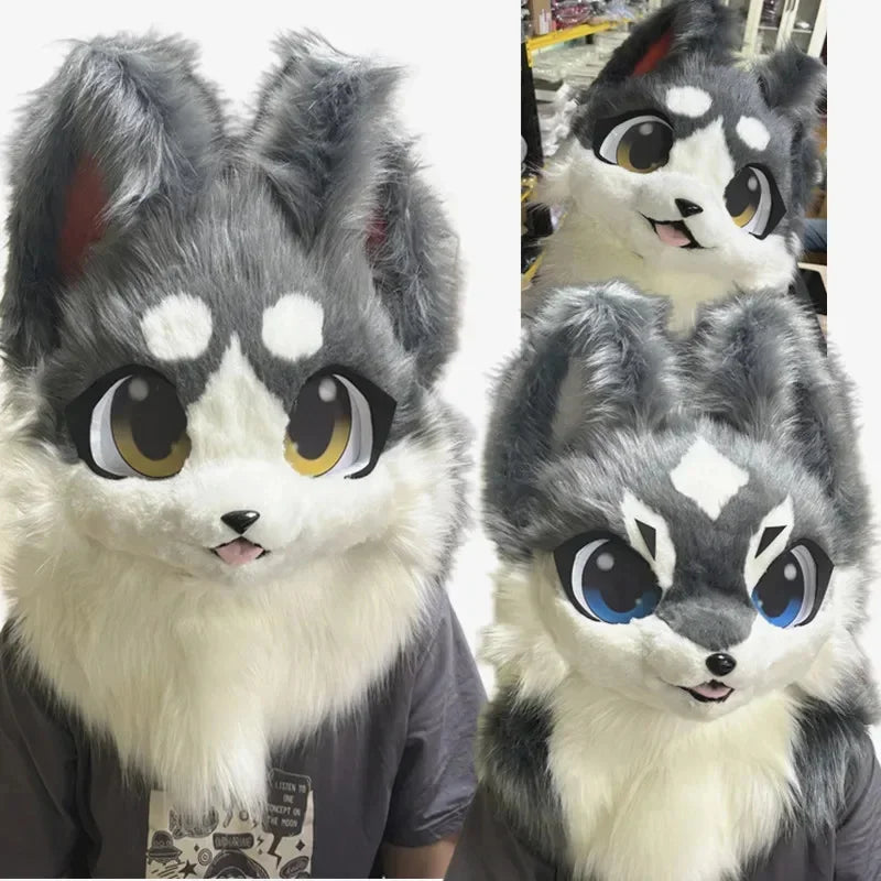 Kawaii Fursuit Animal Head Beast Costume For Furry Cosplay
