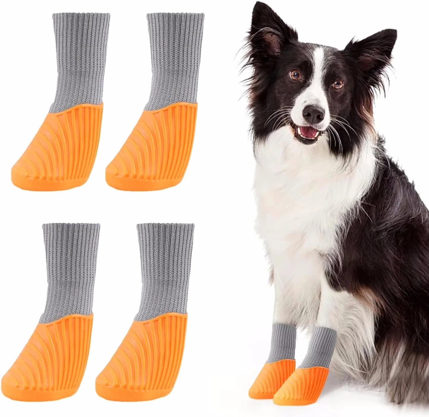 Outdoor Dog Boots Waterproof Anti Slip Paw Shoes For Dogs