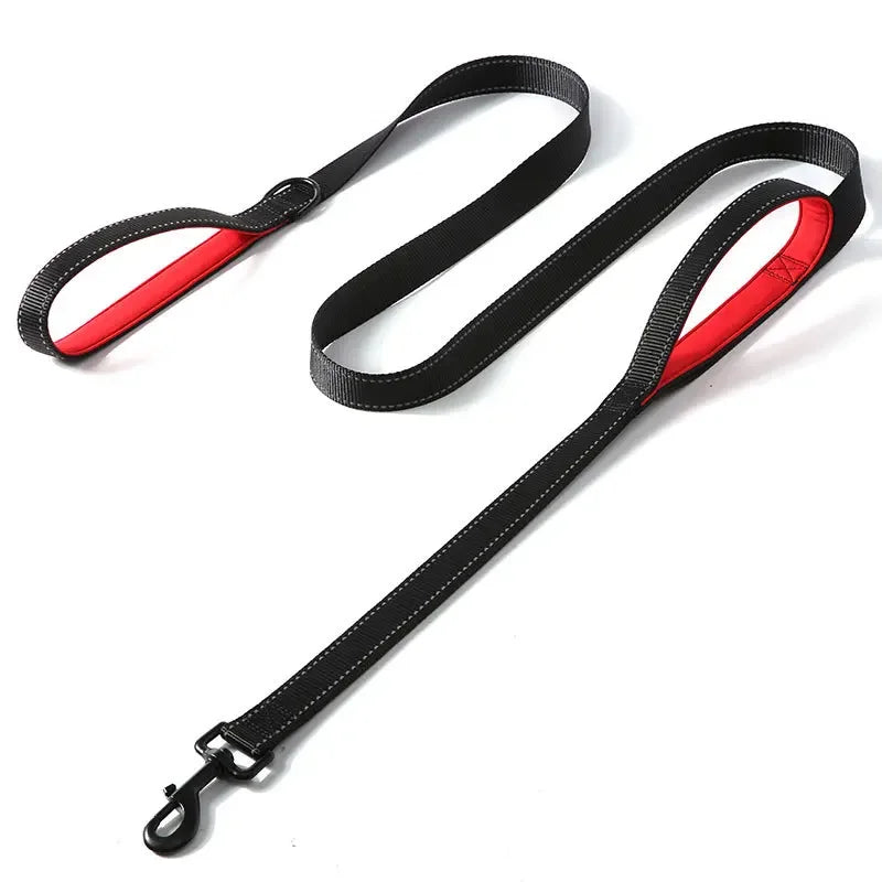 Heavy Duty Nylon Dog Leash With Double Handle For Training