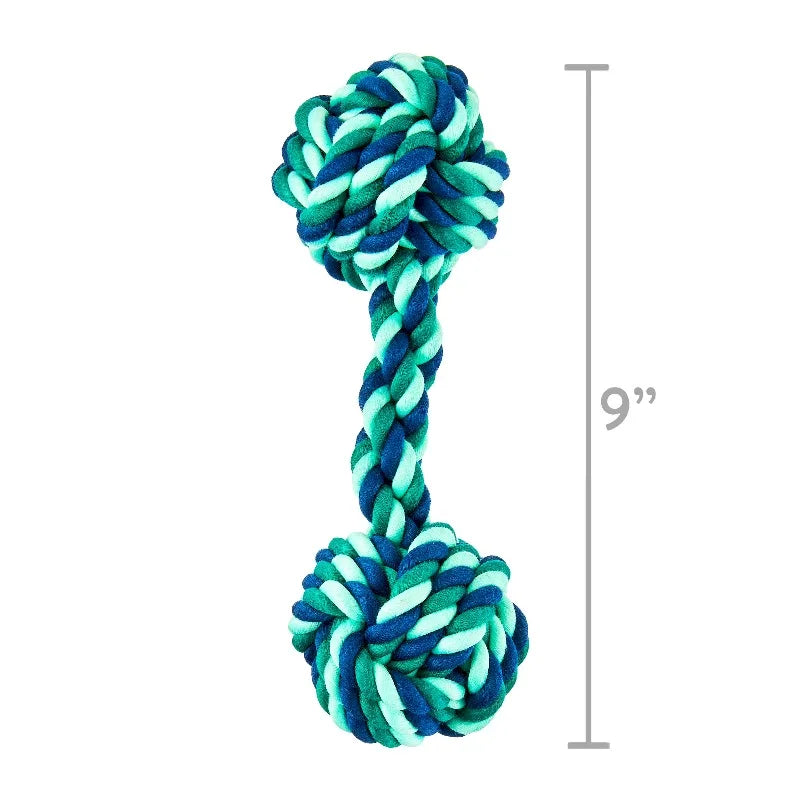 Two Knot Rope Dog Chew Toy for Interactive Playtime
