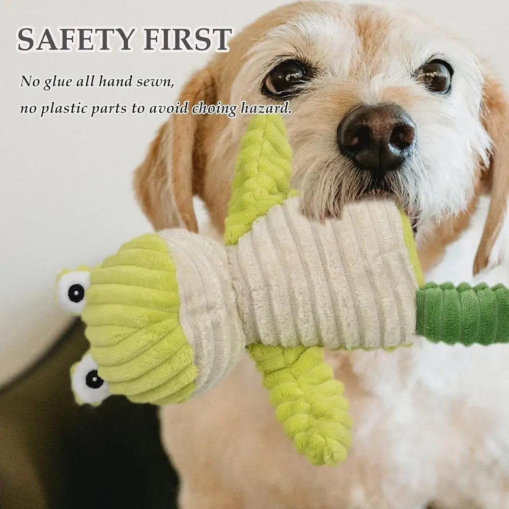 5 Pack Tough Squeaky Plush Dog Toys Bundle For Dogs