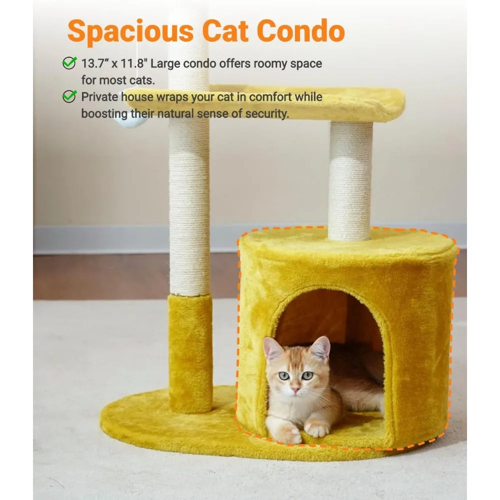 NBVCX Multi Level Cloud Cat Tree Tower With Sisal Scratcher