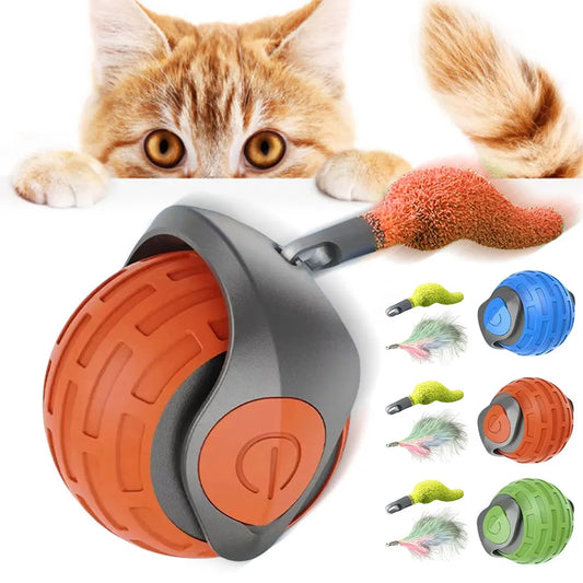 Shunmaii Cat Interactive Ball Toy Rechargeable Teaser Rolling