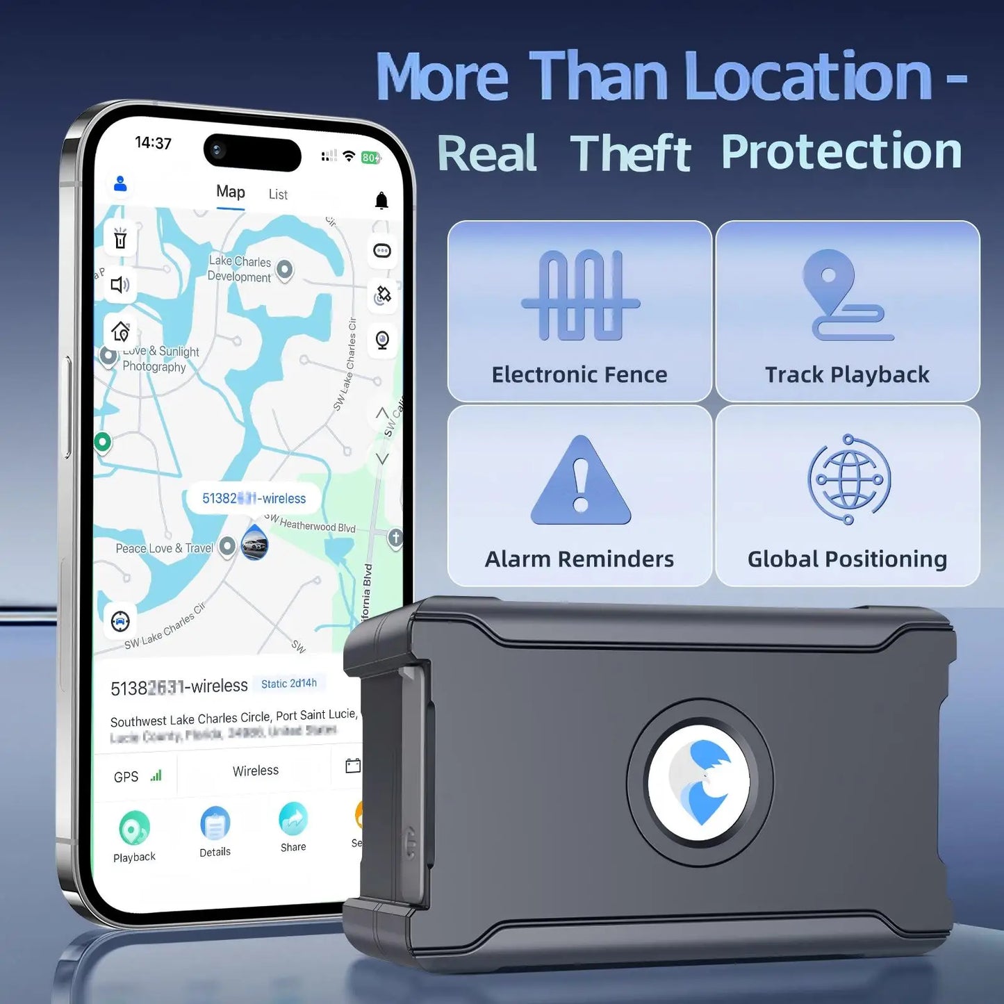 Wanwaytech Wireless Car GPS Tracker RealTime Vehicle Tracking