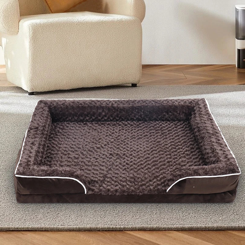 NONECN Dog Sofa Bed With Anti Slip Bottom Removable Cover