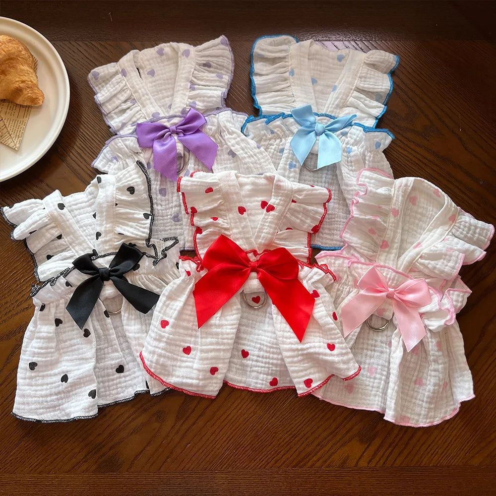 Pet Dresses for Dogs and Cats Spring Summer All Cotton