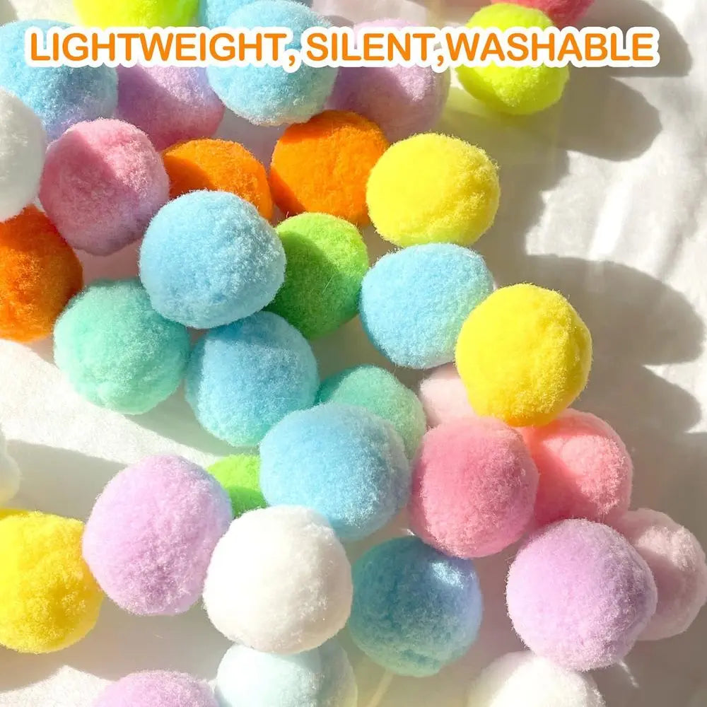 Interactive Cat Ball Launcher Toy With Plush Balls For Cats