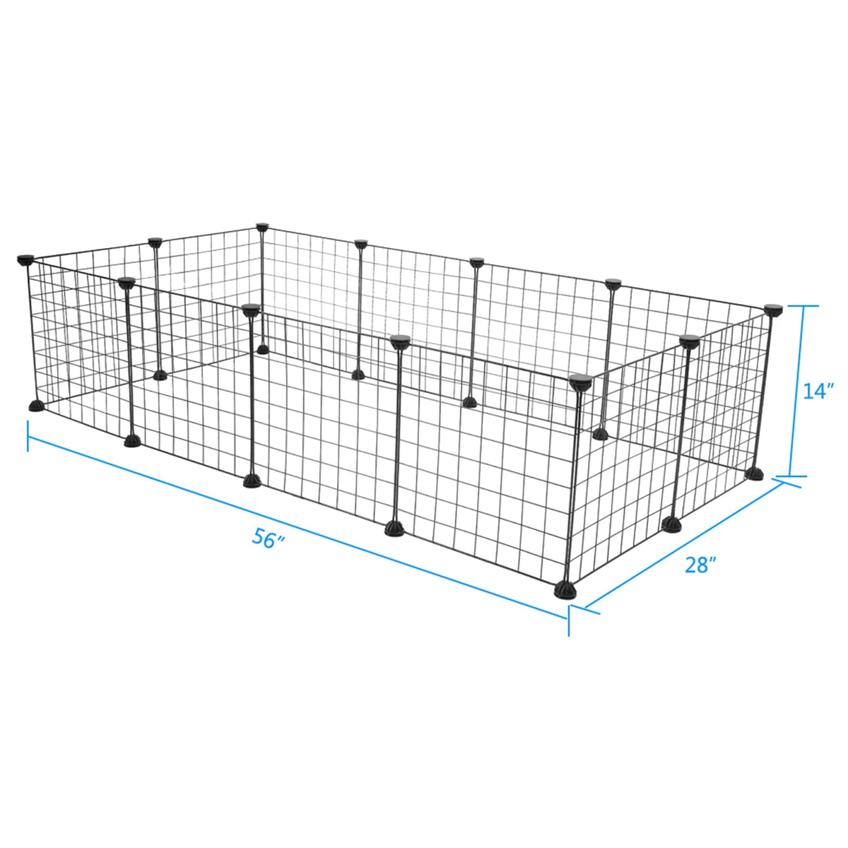 Portable Metal Wire Pet Playpen for Rabbits and Guinea Pigs