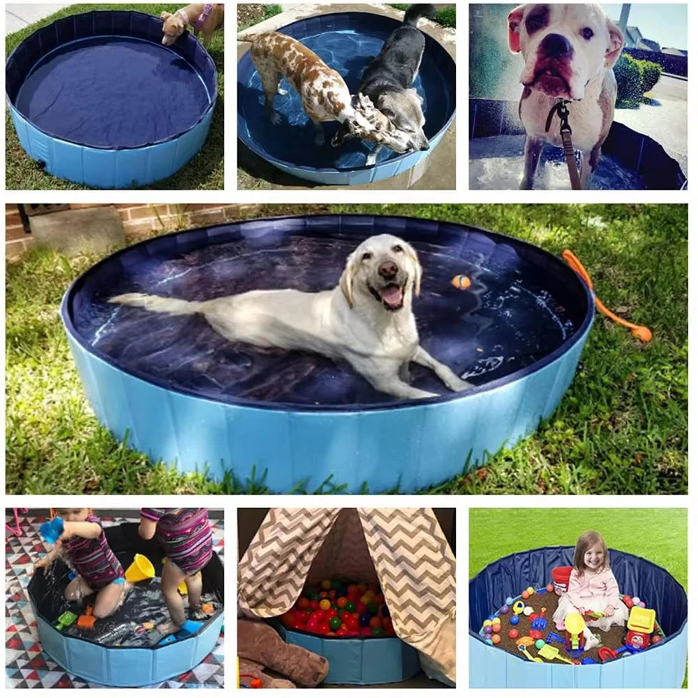 Portable Dog Pool Bath Tub For Large Dogs Outdoor Use