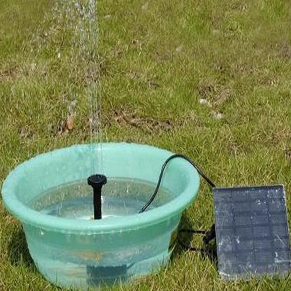 Solar Fountain Pump Kit Six Nozzles For Ponds Bird Bath