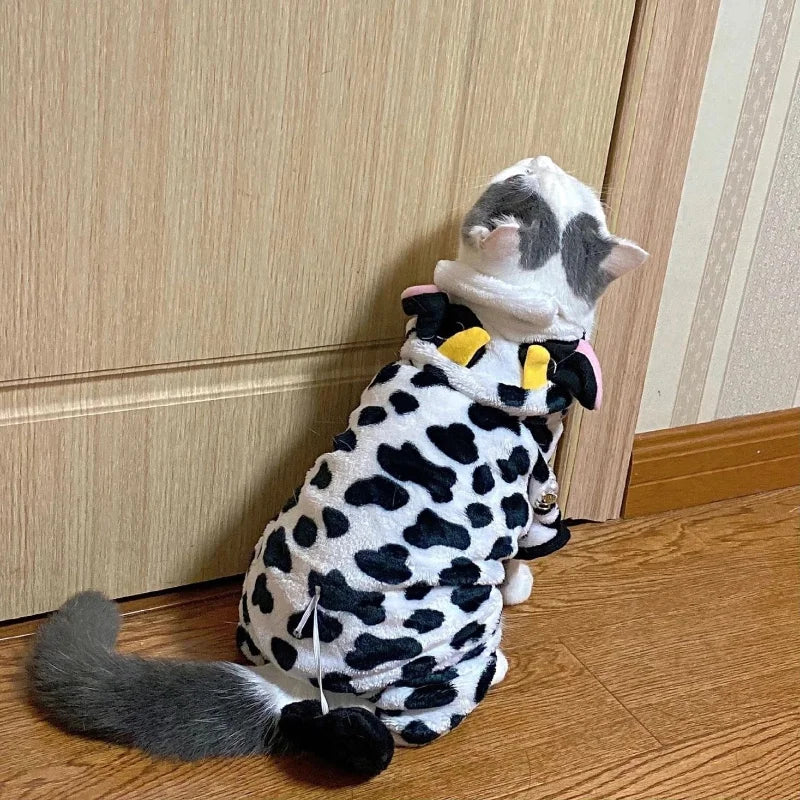 Fleece Dog Jumpsuit Pet Coat For Small Dogs And Puppies