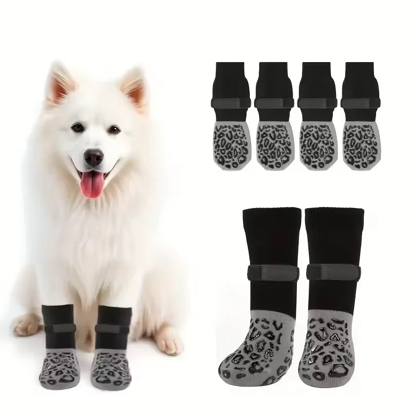 Waterproof Dog Paw Protectors Anti-Slip Boots With Traction