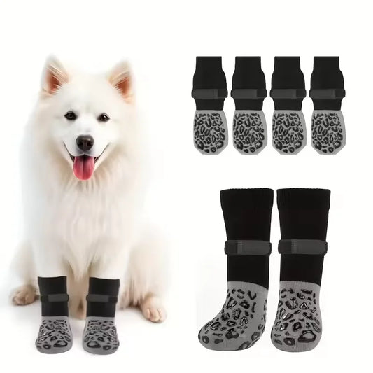 Waterproof Dog Paw Protectors Anti-Slip Boots With Traction