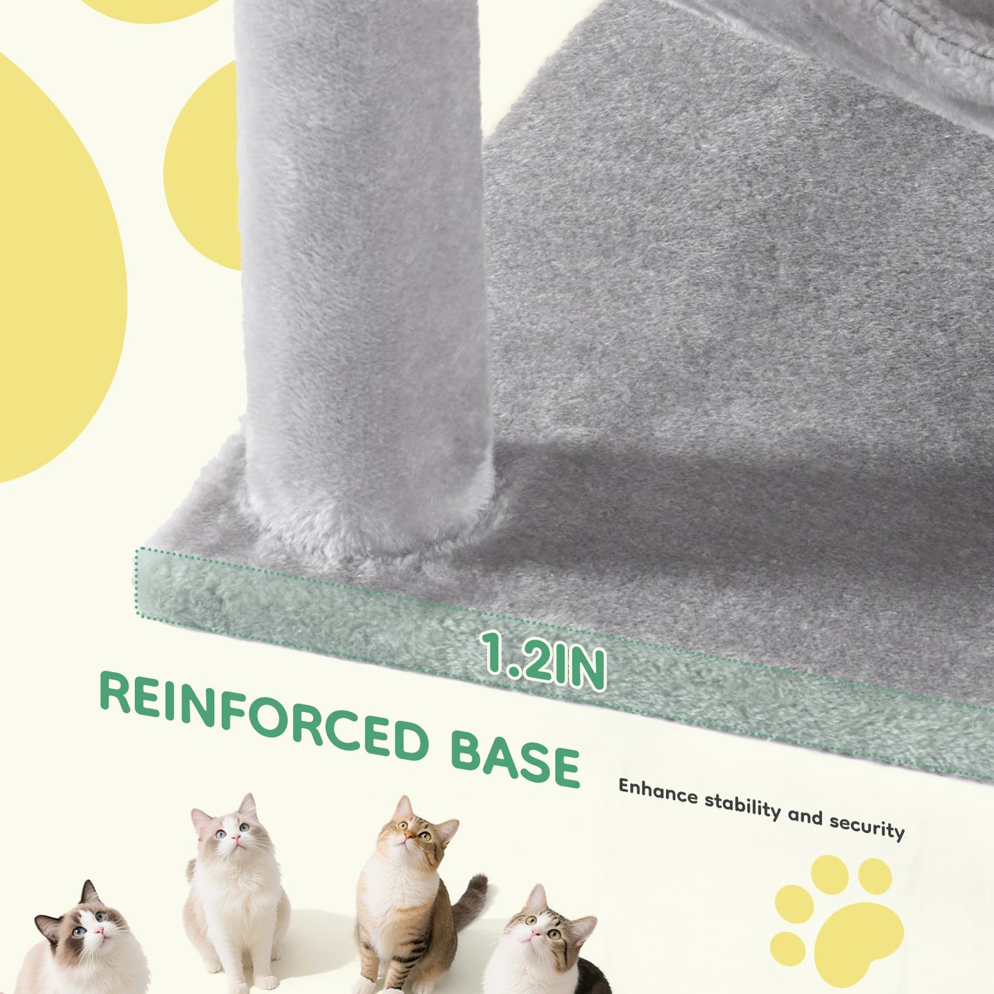 JHK Cat Tree Tower Indoor Cats Natural Sisal Scratching Posts