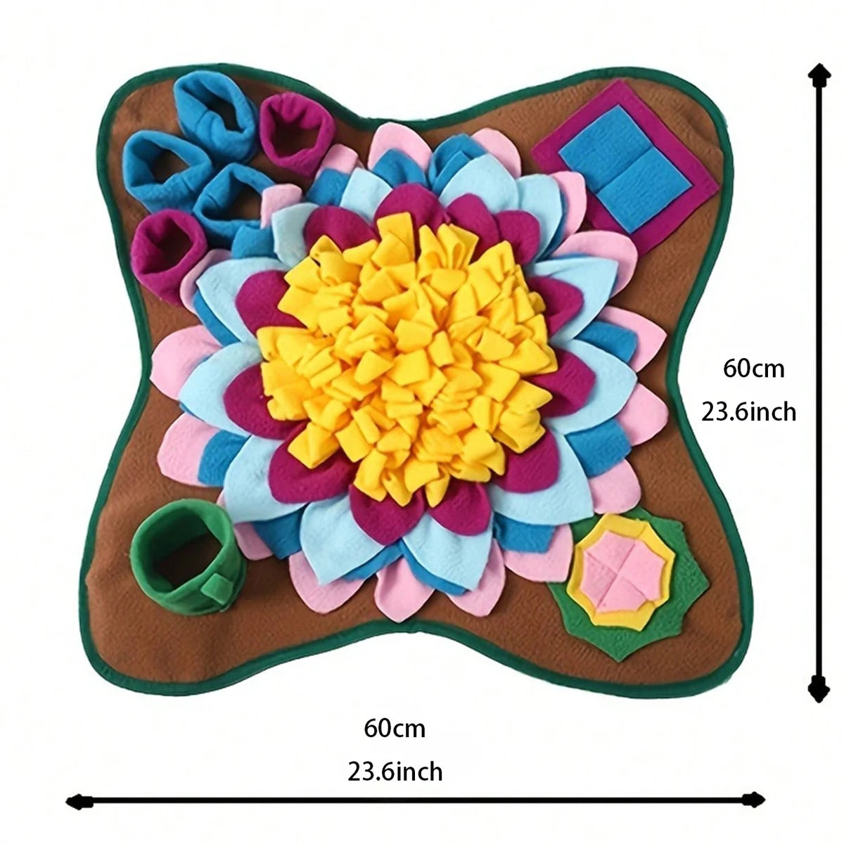 Interactive Dog Snuffle Mat Puzzle Toy for Treats and Fun