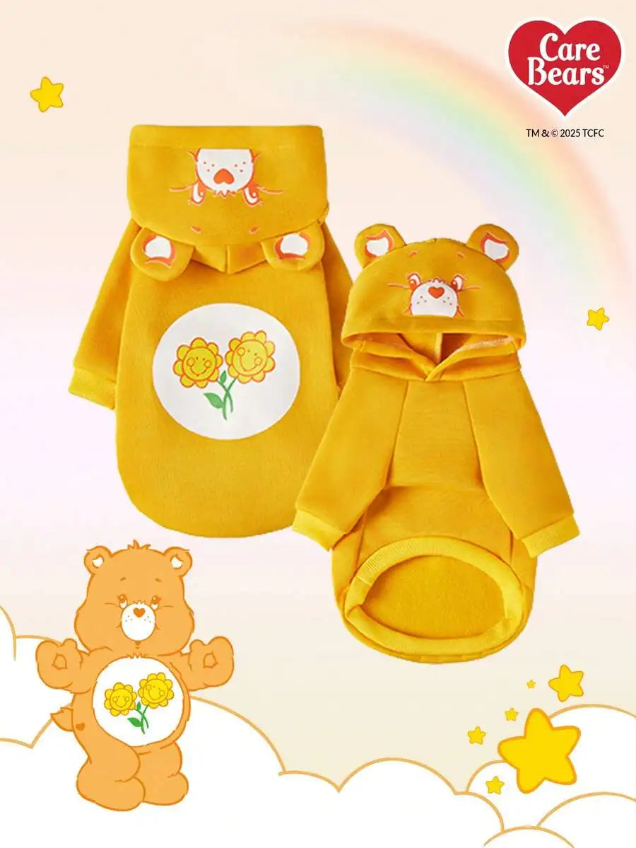 Bear Face Hooded Pet Sweater Cloud Print for Dogs Warm