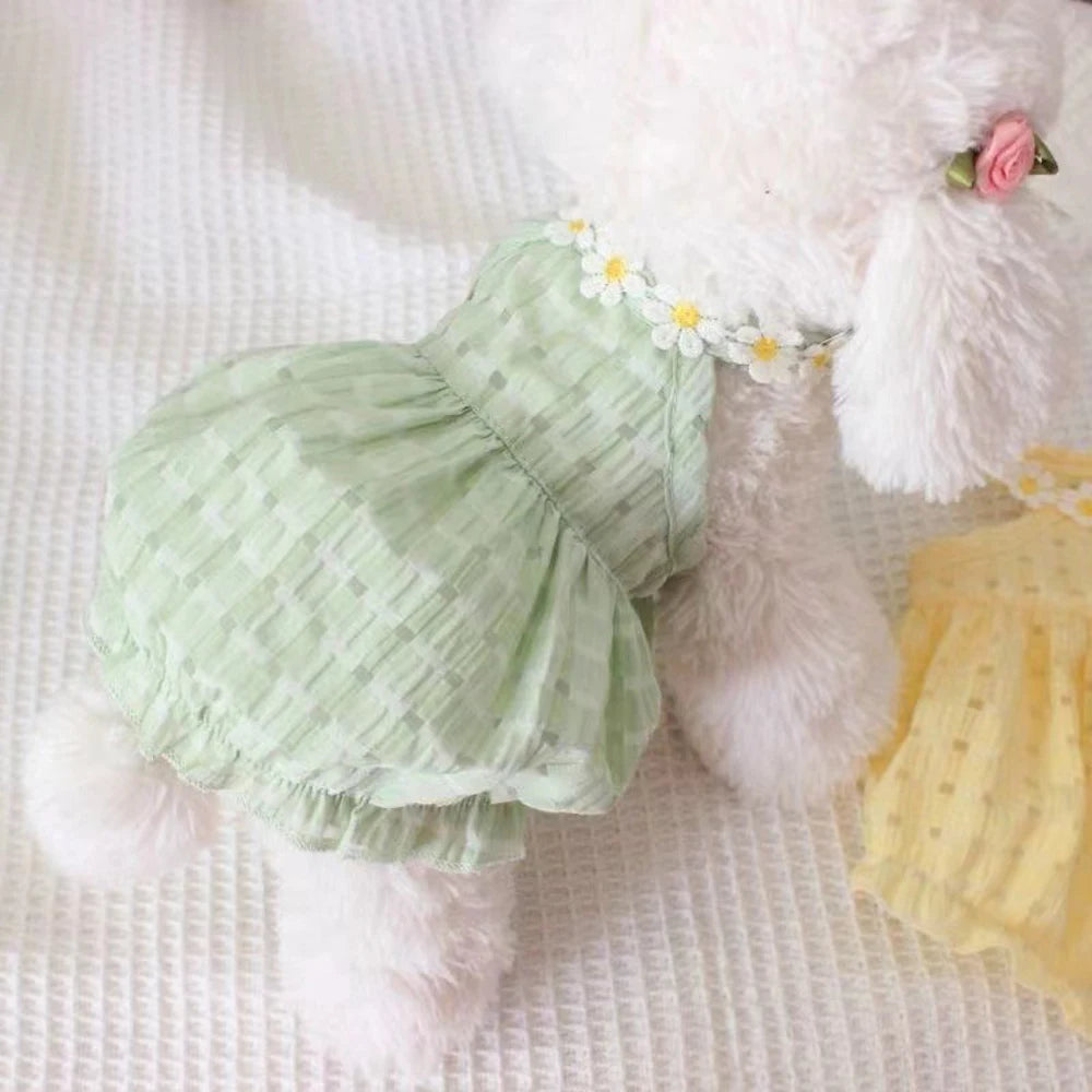 Chic Cat Dress Summer Princess Style For Pets Everywhere