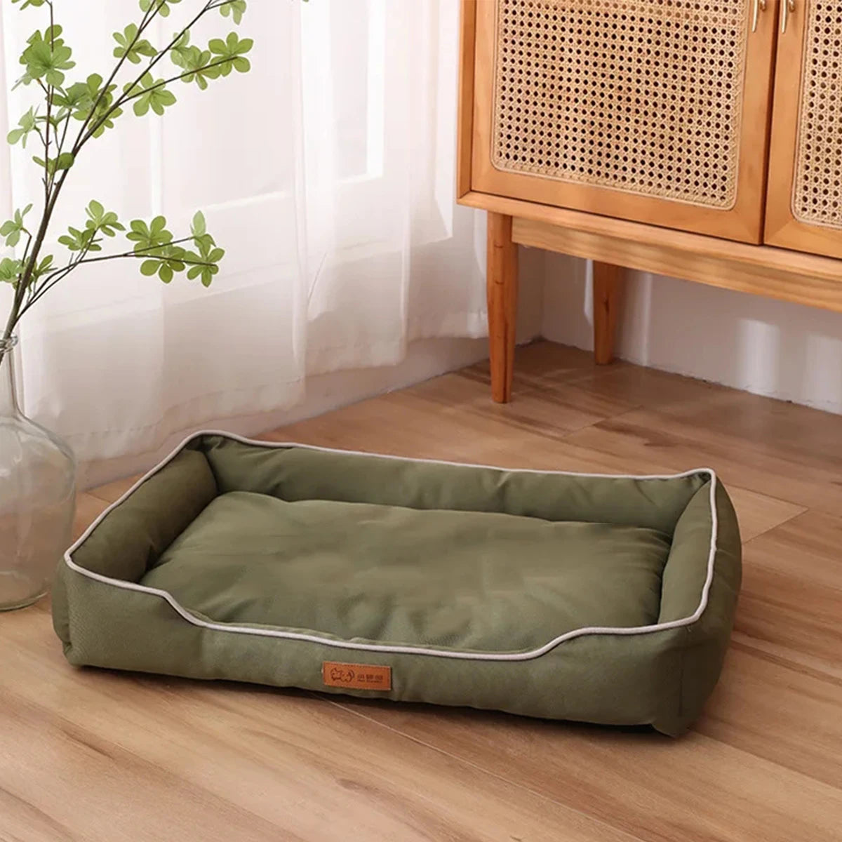 All Season Waterproof Square Dog Bed For Large Dog