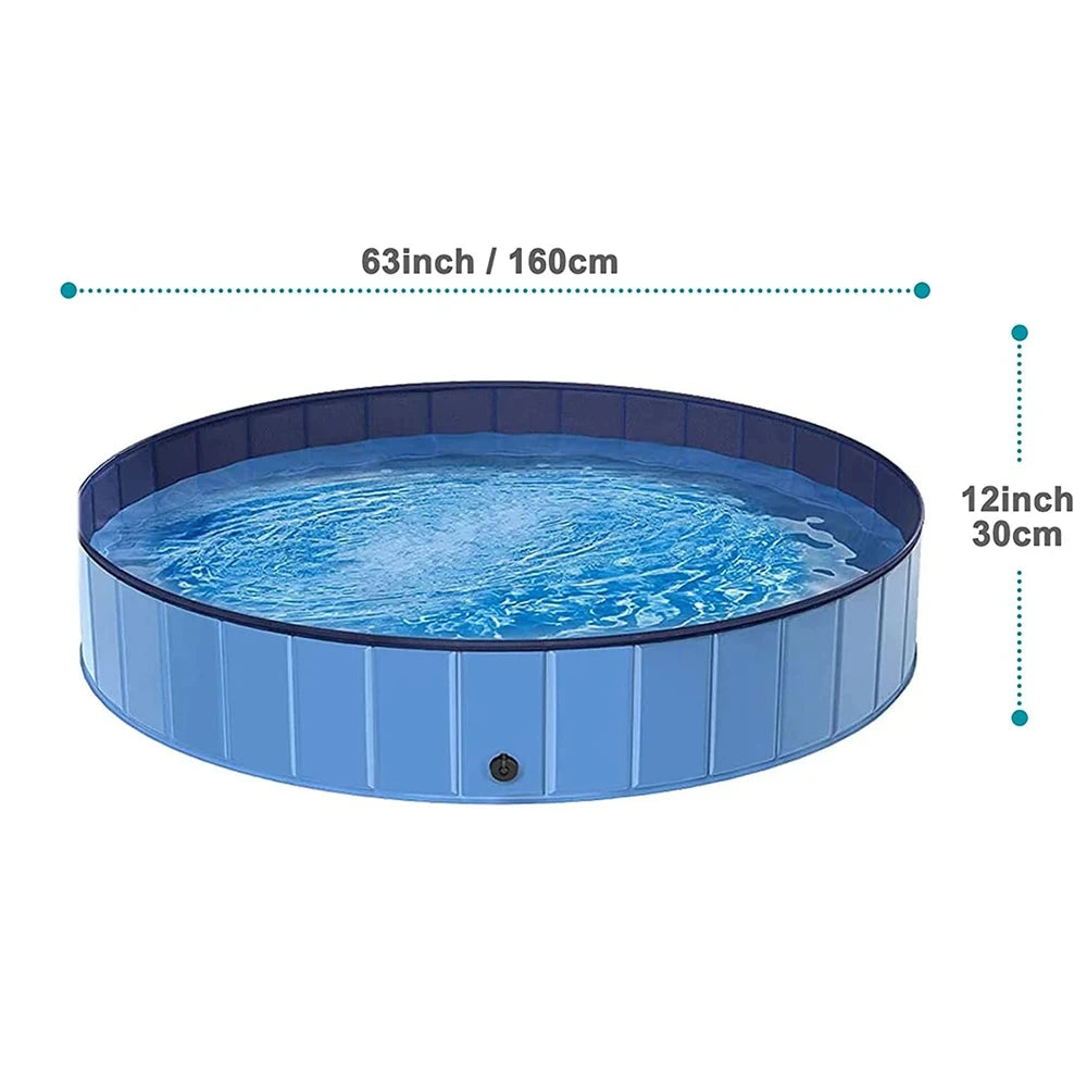 Portable Dog Pool Bath Tub For Large Dogs Outdoor Use
