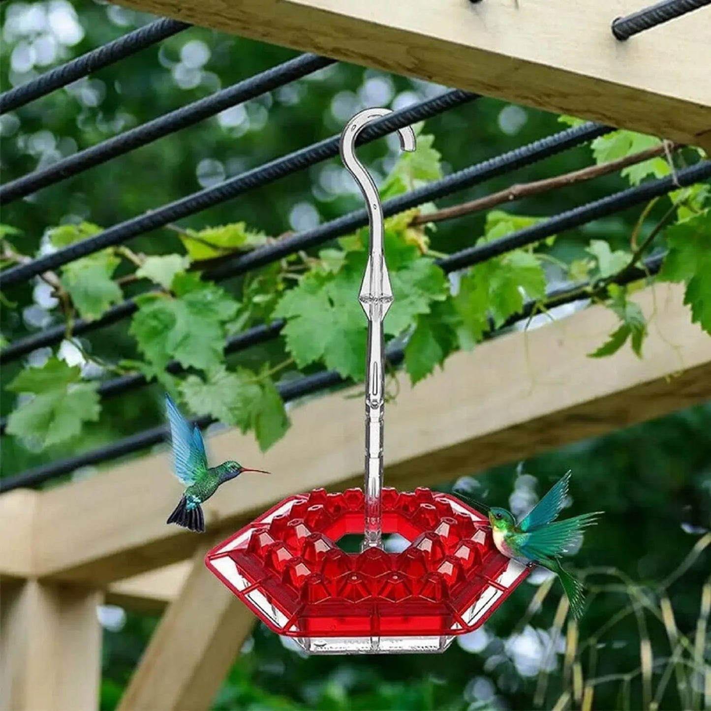 Hummingbird Feeder With Leakproof Moat And 30 Feeding Ports