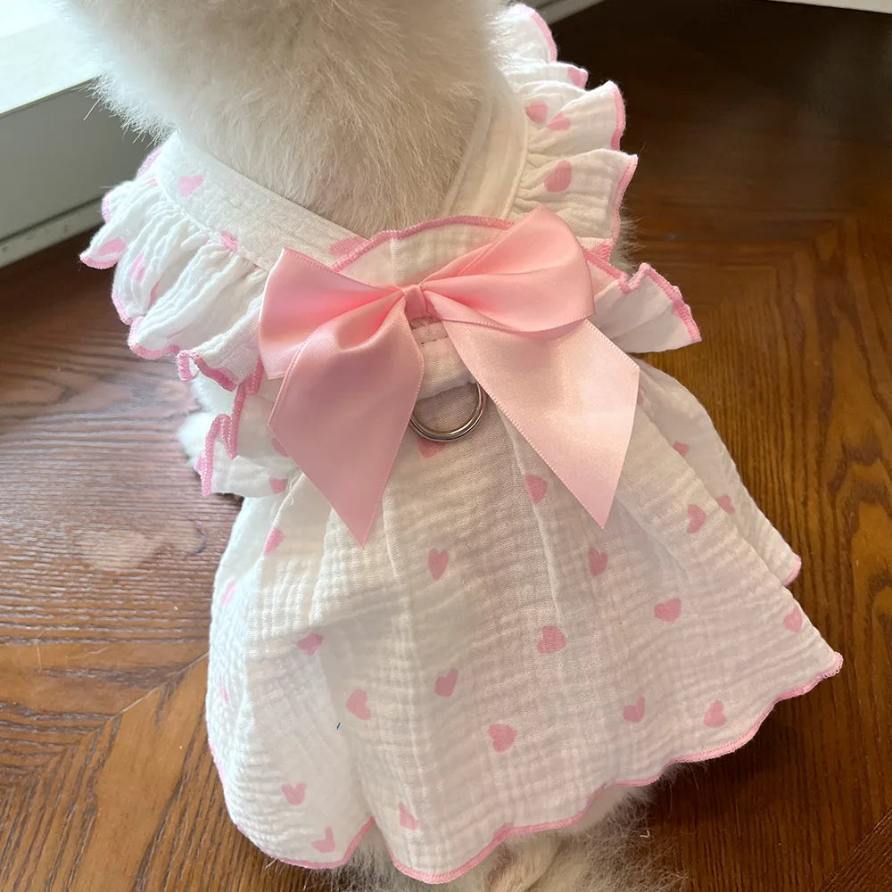 Pet Dresses for Dogs and Cats Spring Summer All Cotton