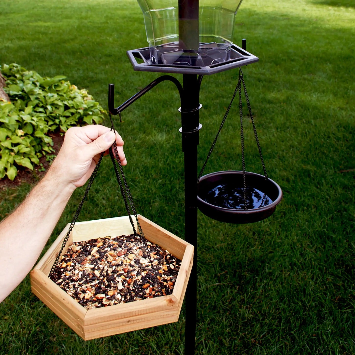 Cedar 2 In 1 Wild Bird Bath And Feeder AccessoryKit