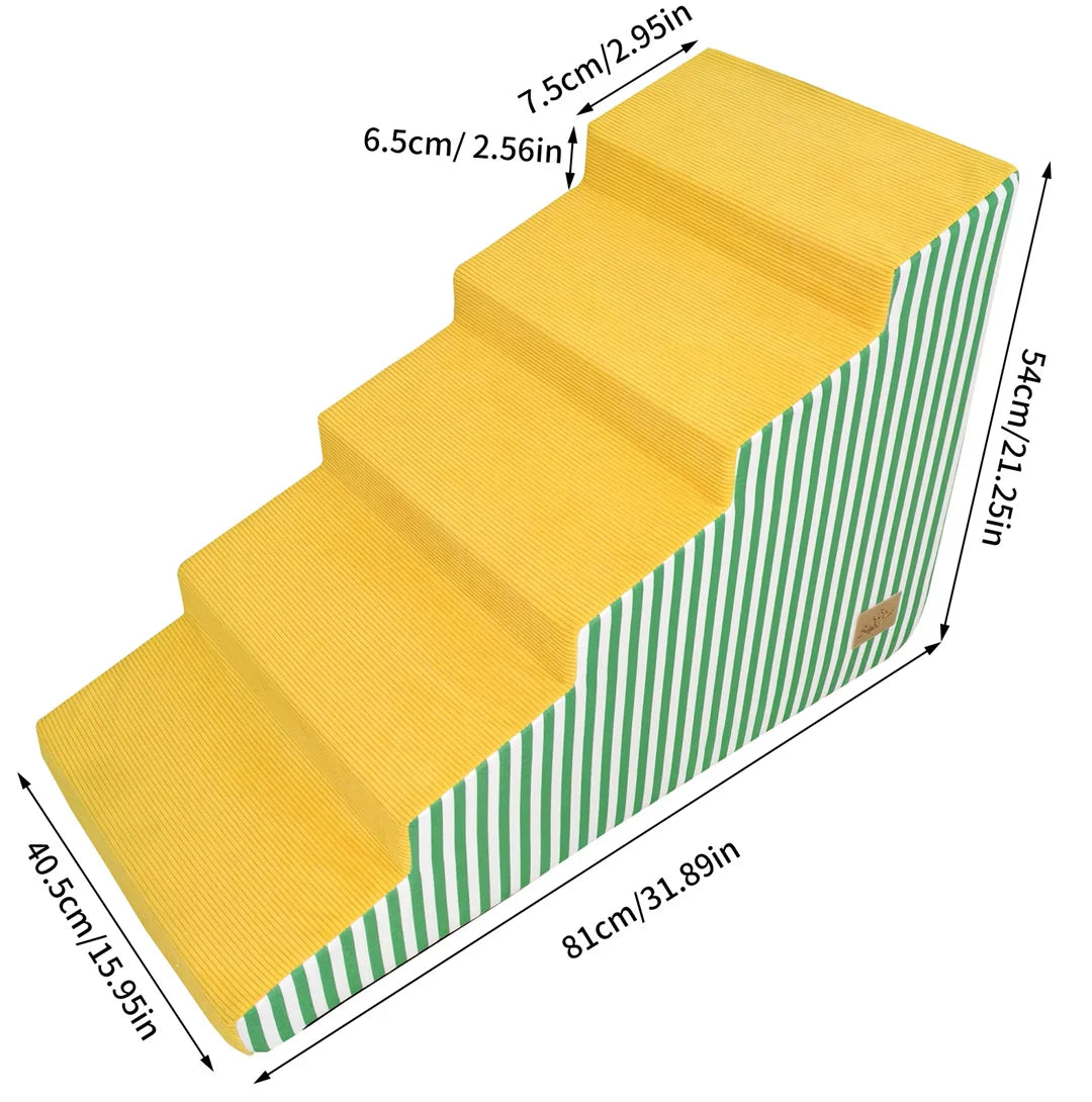 Bright Pet Stairs With High Density Foam And Non Slip Cover