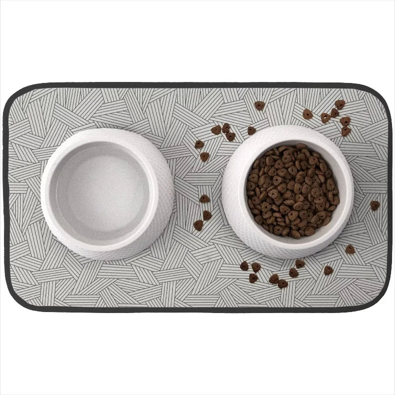 Pet Bowl Mat For Cleaner Floors And Mess Free Feeding