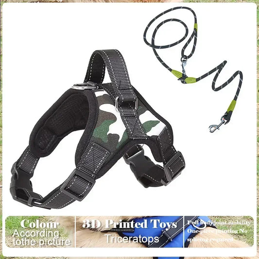 NONECN Dog Harness Leash Set No Pull Easy Control Handle
