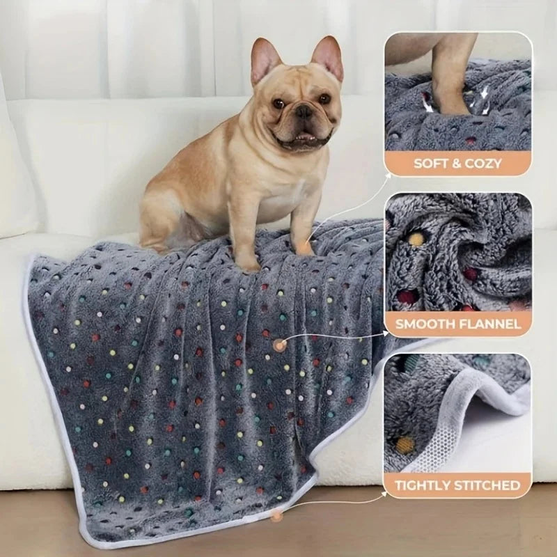 Soft Fluffy Pet Blanket For Cats And Dogs Cozy Warmth