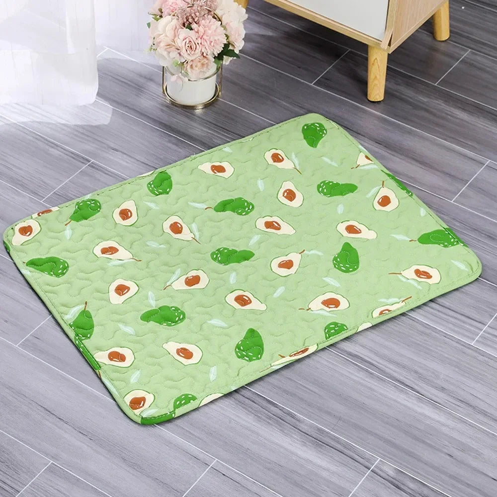 Ice Silk Cooling Pet Bed Mat Moistureproof Breathable