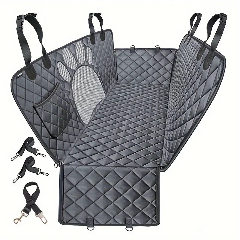 NONECN Dog Rear Seat Cover Hammock For Cars Scratch Resistant