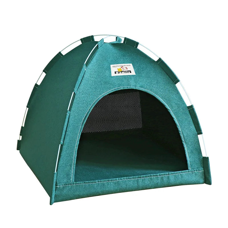 Foldable Pet House Universal Four Seasons Cat Dog Nest Outdoor Portable Breathable Tent