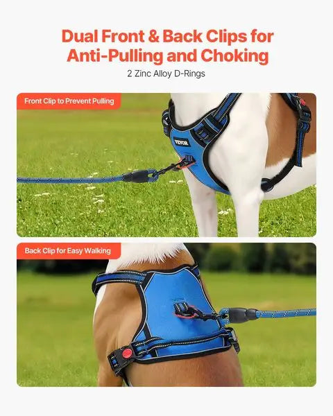 NONECN Large Dog Harness No Pull Adjustable Vest and Leash