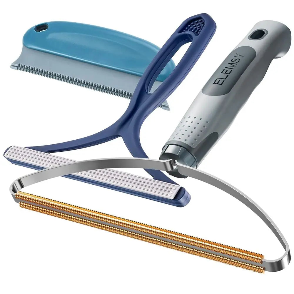 Pet Hair Removal Tools 3 Pack Lint Shaver Cleaner Furniture