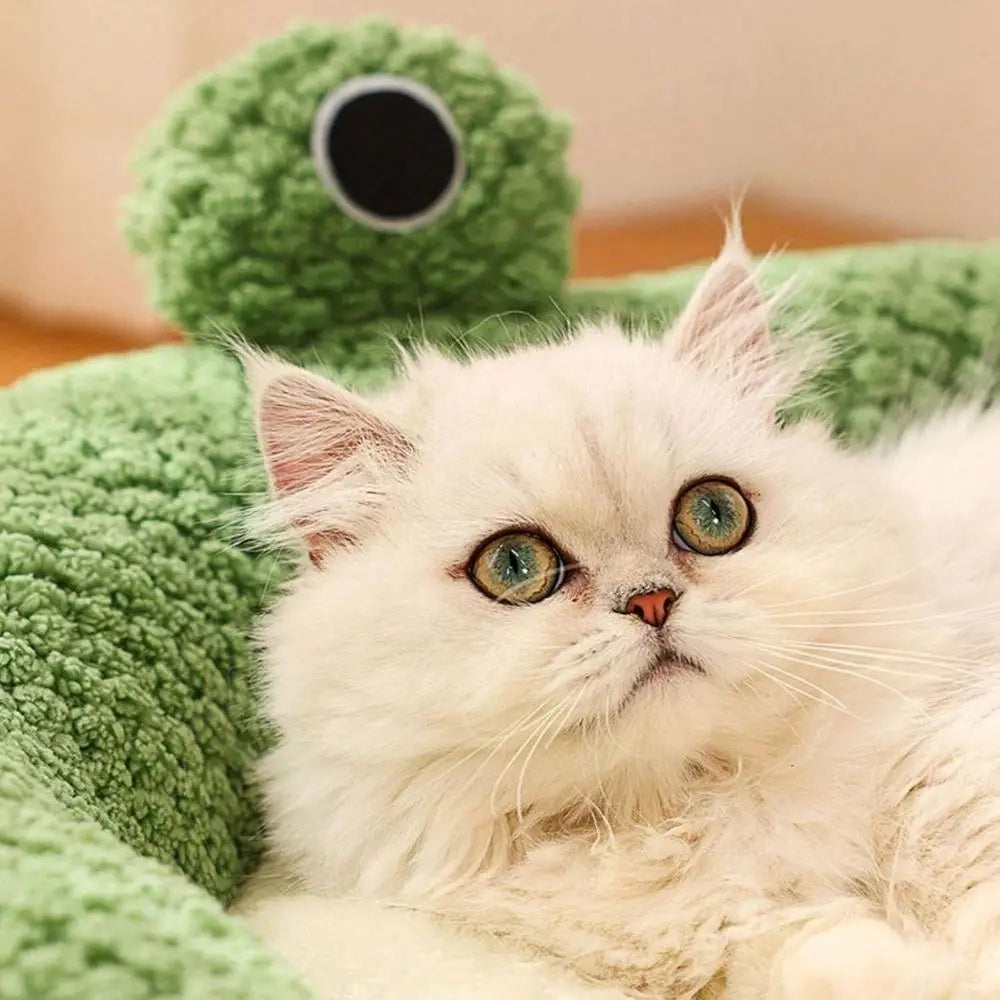 Breathable Plush Dog Bed Open Design Cozy Premium Pet Nest
